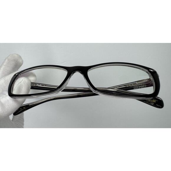Authentic Ray Ban RB5255 2034 Black on Clear Full Rim Eyeglasses Frame 53-16-135 - Picture 2 of 11